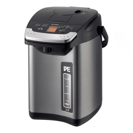 電気ポット タイガー魔法瓶 3.0L 蒸気レス機能つき PIG-H300-K ブラック