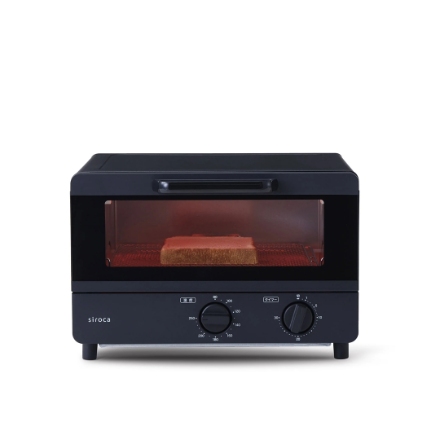 オーブントースター シロカ 4枚焼き ST-211(K) ブラック