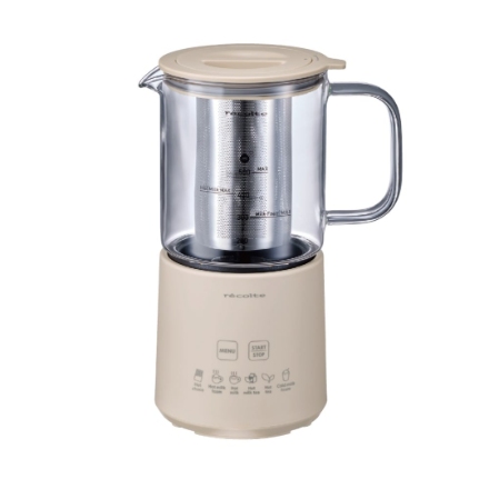 ホットチョコ&ミルクフォーマー レコルト RMT-3W クリームホワイト
