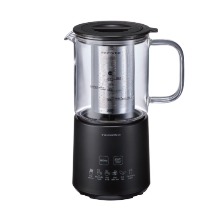 ホットチョコ&ミルクフォーマー レコルト RMT-3BK ナチュラルブラック