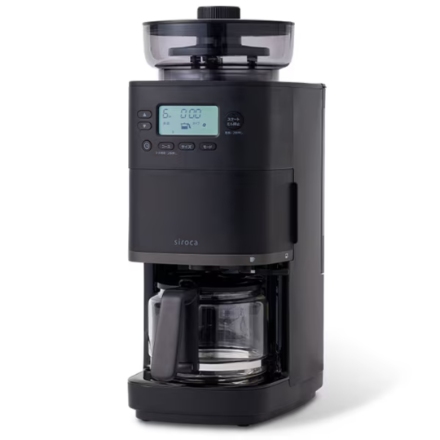 コーヒーメーカー シロカ コーン式全自動コーヒーメーカー「カフェばこPRO」 SC-C261(K) ブラック