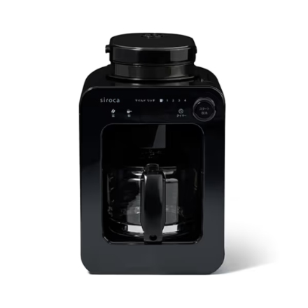 コーヒーメーカー シロカ 全自動コーヒーメーカー (4杯分) SC-A271 ブラック