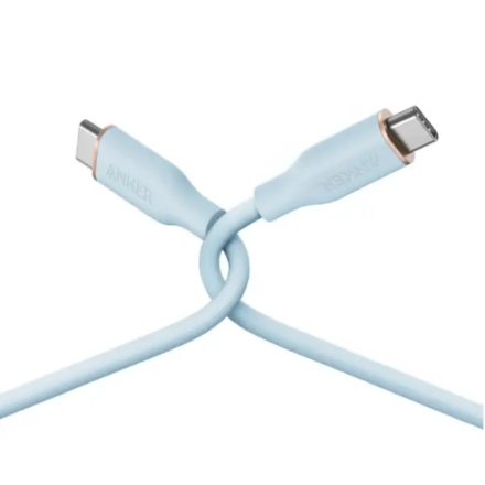 充電ケーブル アンカー PowerLine III Flow USB-C ケーブル 1.8m A8553N32 アイスブルー