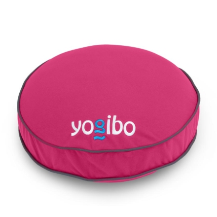 ビーズクッション Yogibo Round Pillow Logo（ヨギボーラウンドピロー ロゴ） ピンク