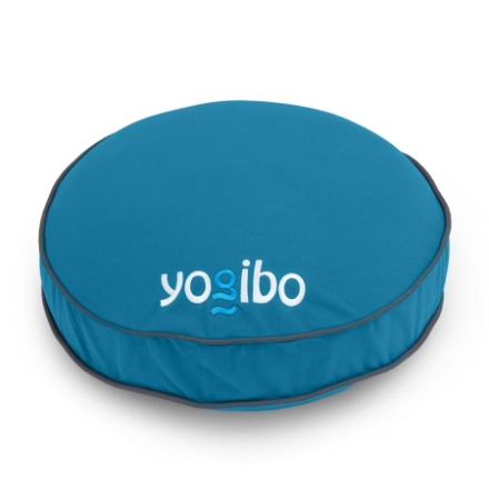 ビーズクッション Yogibo Round Pillow Logo（ヨギボーラウンドピロー ロゴ ）アクアブルー