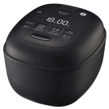 炊飯器 シャープ ジャー炊飯器 3mm厚釜＆球面炊き 3合炊き KSCS05J ブラック