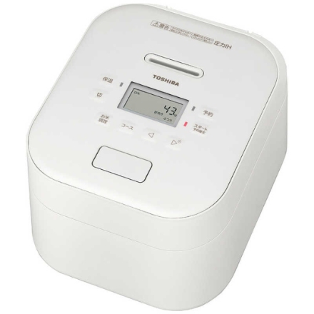 炊飯器 東芝 圧力IHジャー炊飯器 炊飯容量：5.5合 RC-10FPX(W) ミルキーホワイト