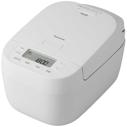 パナソニック IHジャー炊飯器 おどり炊き 備長炭釜 5.5合炊き SR-N310E-W ホワイト
