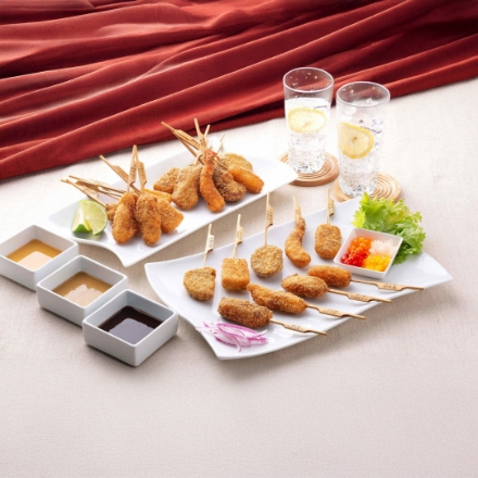 兵庫・神戸 「串乃家」 串揚げ詰合せ9種 計22串