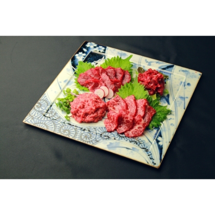 熊本 「千興ファーム」 鮮馬刺しバラエティ4種セット