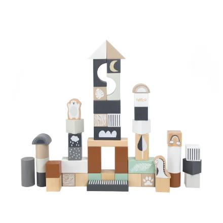 Tryco（トライコ）木製玩具 ブロックセット50ピース