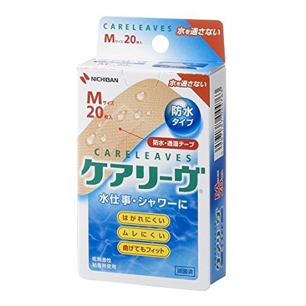 ニチバン 素肌タッチ救急バン ケアリーヴ防水タイプ Mサイズ 20枚入り