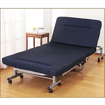 折りたたみソファベッド シングル ネイビー