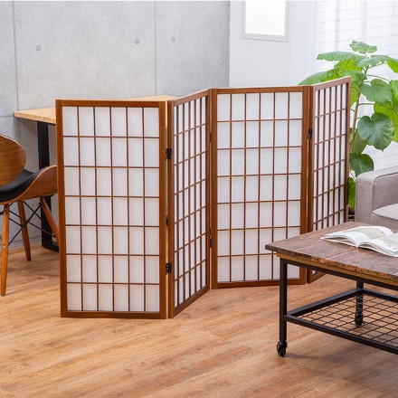 障子スクリーン 4連衝立 ついたて 間仕切り パーテーション 目隠し ジャパンディ