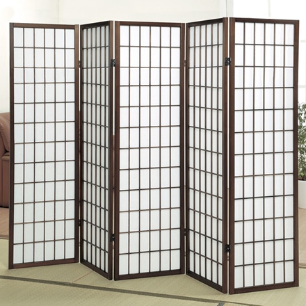 障子風スクリーン 高さ148.5cmタイプ 5連 パーテーション ジャパンディ