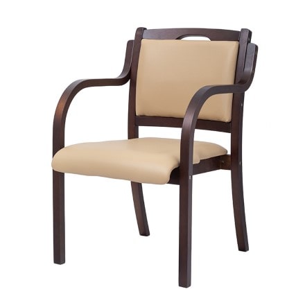 立ち座りサポートダイニングチェア 1脚 ベージュ