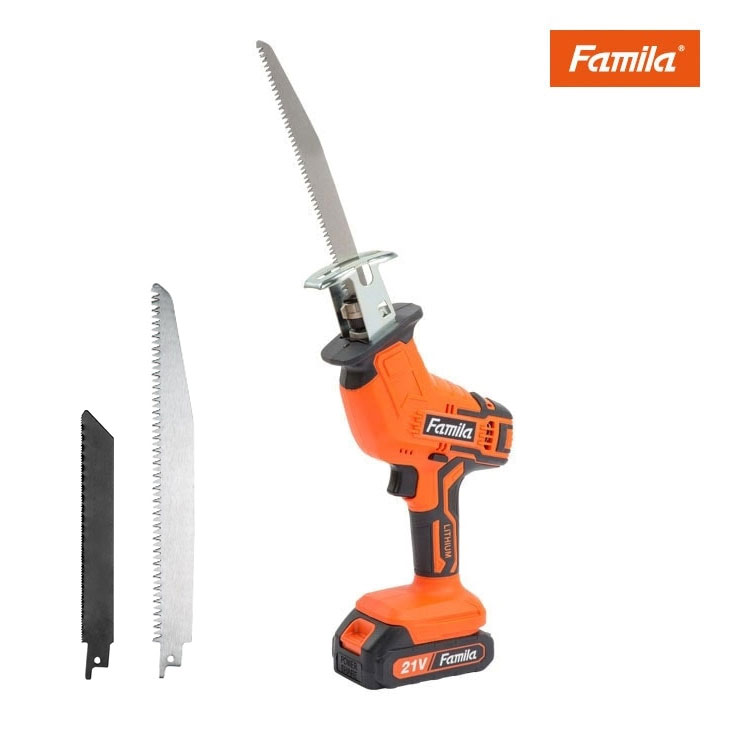 Famila 充電式コードレスのこぎり6点セット 専用替え刃2枚付き