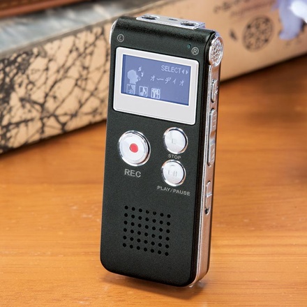 シニア向け ボイスレコーダー 押すだけ 簡単 録音 小型 デジタル 録音機 コンパクト 電池不要 のコピー