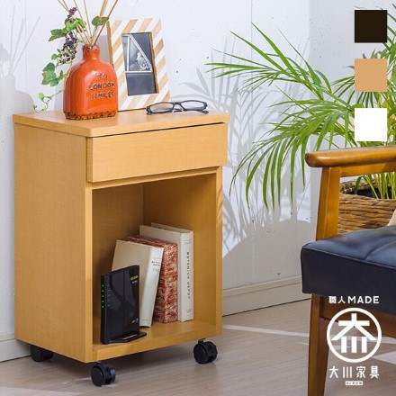 職人が作るルーター収納キャビネット キャスター付き ブラウンウッド