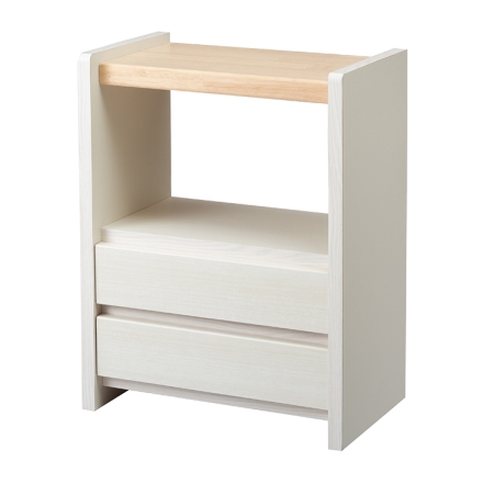 サカイデザイン 職人が作るラック付きチェスト 大川家具 日本製 完成品　ホワイト