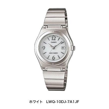 電波ソーラー女性用ウォッチ ホワイト　LWQ-10DJ-7A1JF