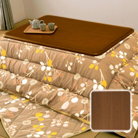 キズに強い 木目調 こたつ天板 正方形 80cm