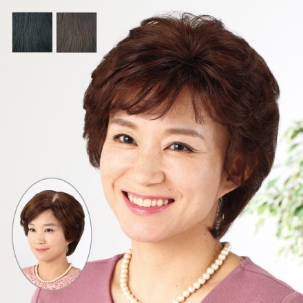 人毛100％簡単ふんわりピース 自然色