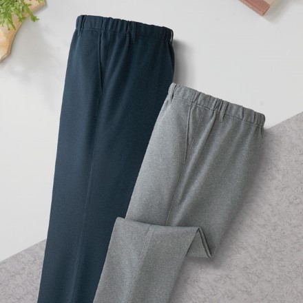 抗菌防臭加工らくらくパンツ2色 股下60cmLL[同サイズ]ネイビー・グレー