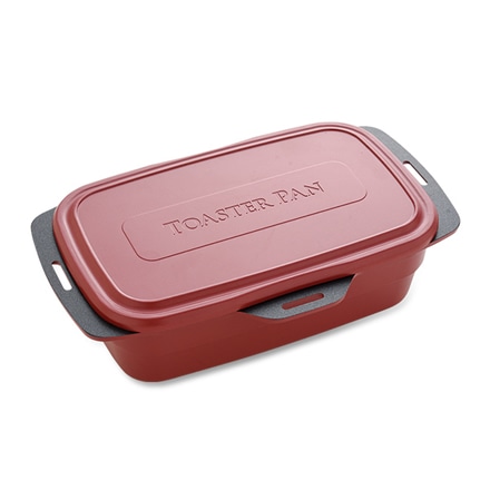 トースター専用調理器 トースターパンプラス レシピ付き レッド