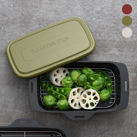 トースター専用調理器 トースターパンプラス レシピ付き カーキ