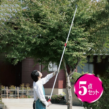 TAKAGI NEW 伸縮式 高枝切ハサミ 5点セット
