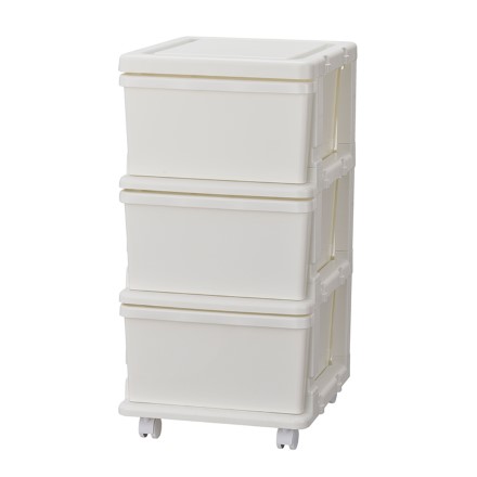 シーズユニット 収納チェスト 3段 ホワイト
