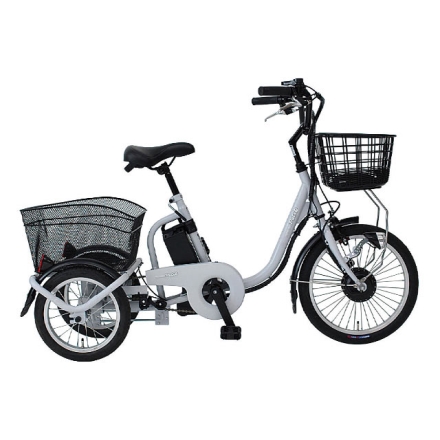 アシらくロータイプ電動アシスト三輪車 専用サイクルカバー付自転