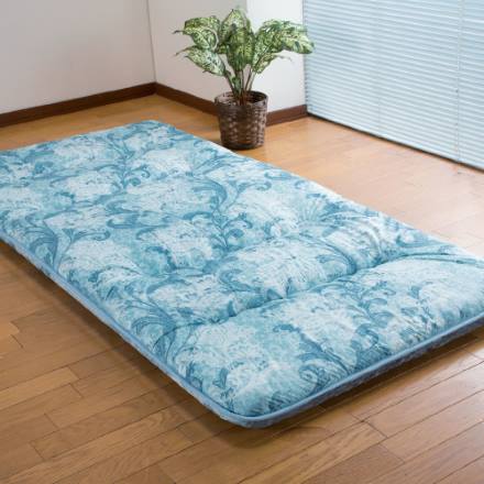 日本製 防ダニ・抗菌防臭加工ボリュームバランス敷布団 セミダブル ブルー