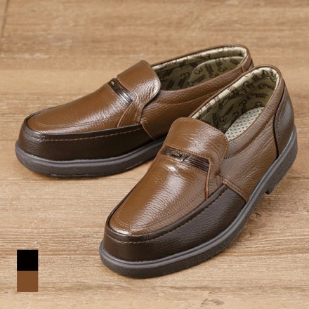 レザーシューズ メンズ 日本製 快適やわらかシュリンクレザーシューズ ブラック 25.0cm