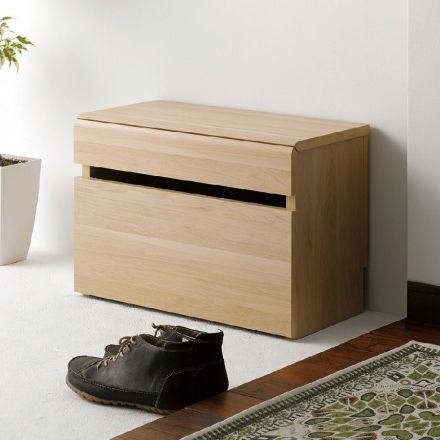 ベンチボックス ナチュラル 玄関 収納ボックス スツール 高さ41.1cm