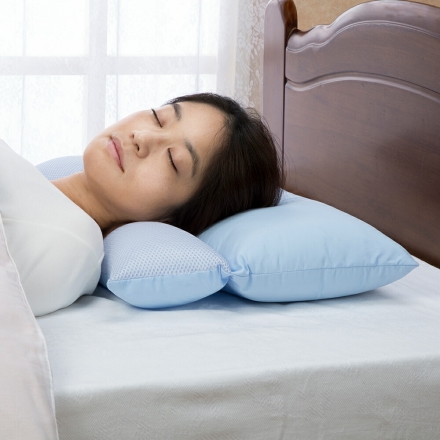 快眠頚椎サポート 枕 35×50cm 低め まくら ピロー 高さ調節可能 洗える