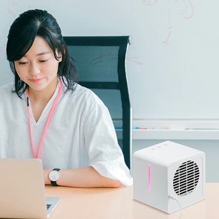 RELICIA 持ち運びラクラク卓上クーラー パーソナルクーラー 冷風機扇 扇風機 コンパクト ポータブルクーラー