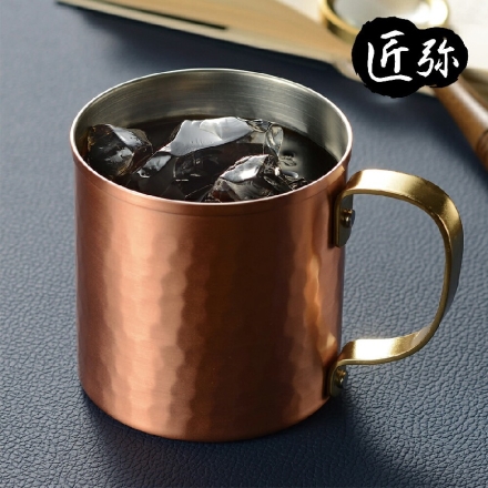 匠弥 純銅手付きカップ 銅製マグカップ コーヒーカップ