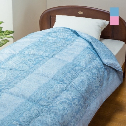 洗える 羽毛 肌掛け布団 シングル ビーチスキン 日本製 ライトピンク