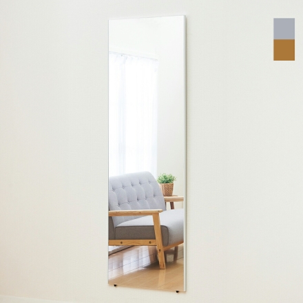軽くて割れないミラーII 全身鏡 姿見 スタンドミラー 50×160cm スノーホワイト