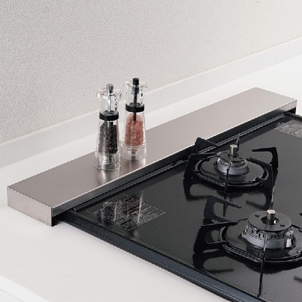 ステンレス製排気口カバー コンロカバー 奥行10cm