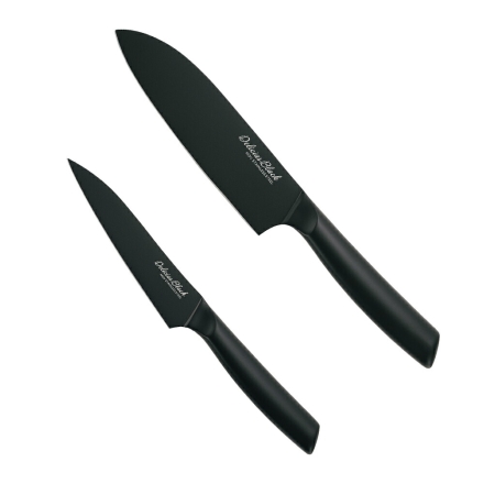 デリシアスブラック 包丁セット （ペティナイフ＆万能包丁）