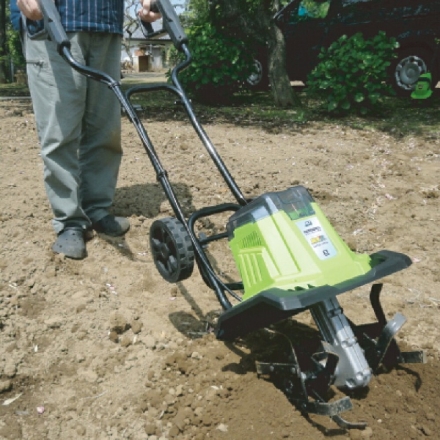 家庭用充電式 耕運機　耕す造