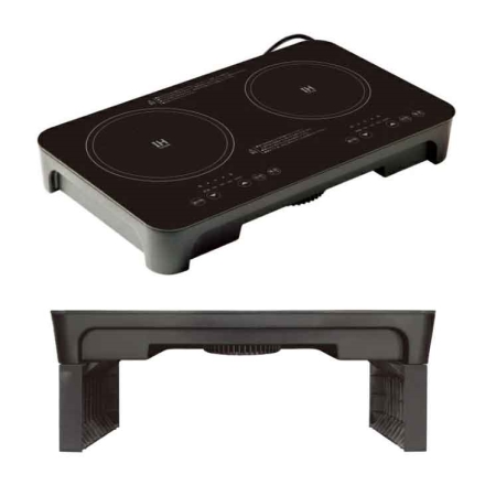 卓上IHクッキングヒーター2口 アップスタンド付き