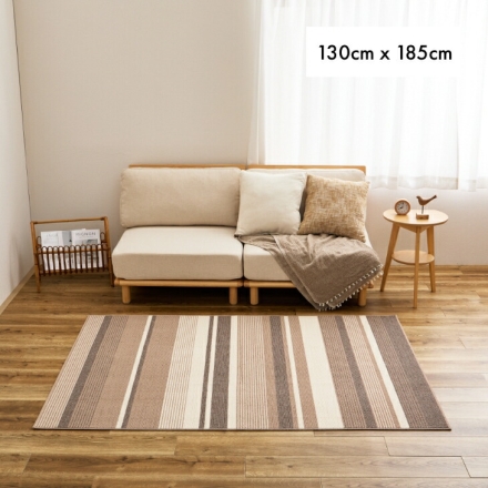 ラグ 130×185cm 洗える 軽量 速乾 抗菌 防臭 ホットカーペット対応 床暖房対応 グレー