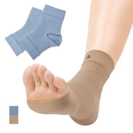 足首サポーター 2足4枚組 日本製 足首楽いきいきサポーター テーピング構造 ブルーグレー
