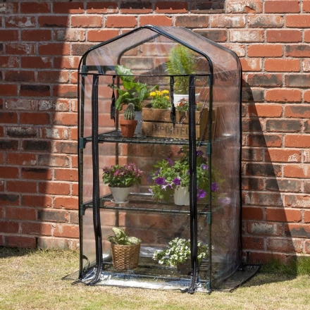 カンタンお庭でガーデンハウス ビニールハウス ファスナー付