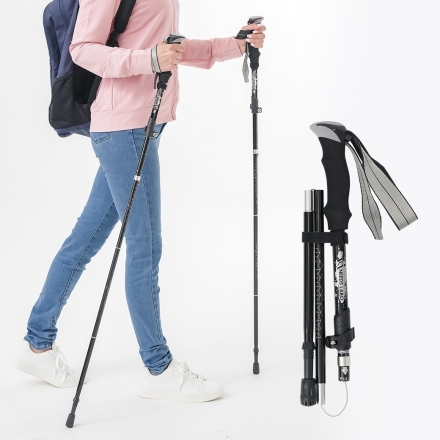 軽量ウォーキングポール 2本組 折りたたみ式