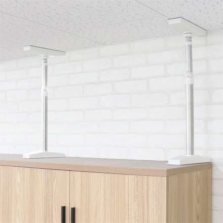 ステンレス耐震突っ張りポール 地震対策 M